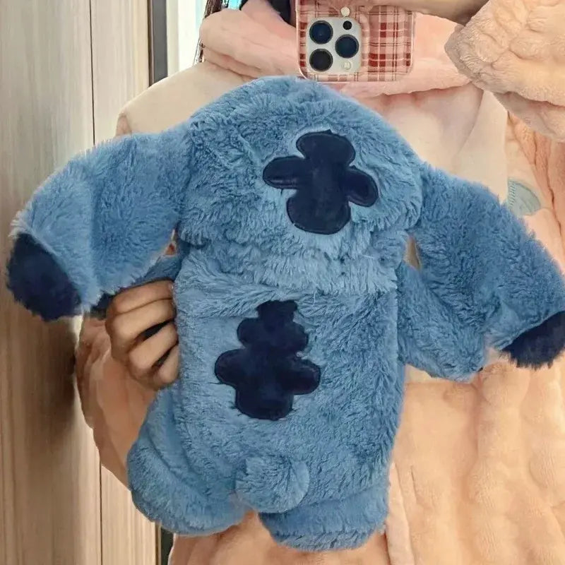 Stitch Winter Plush Hot Water Bottle